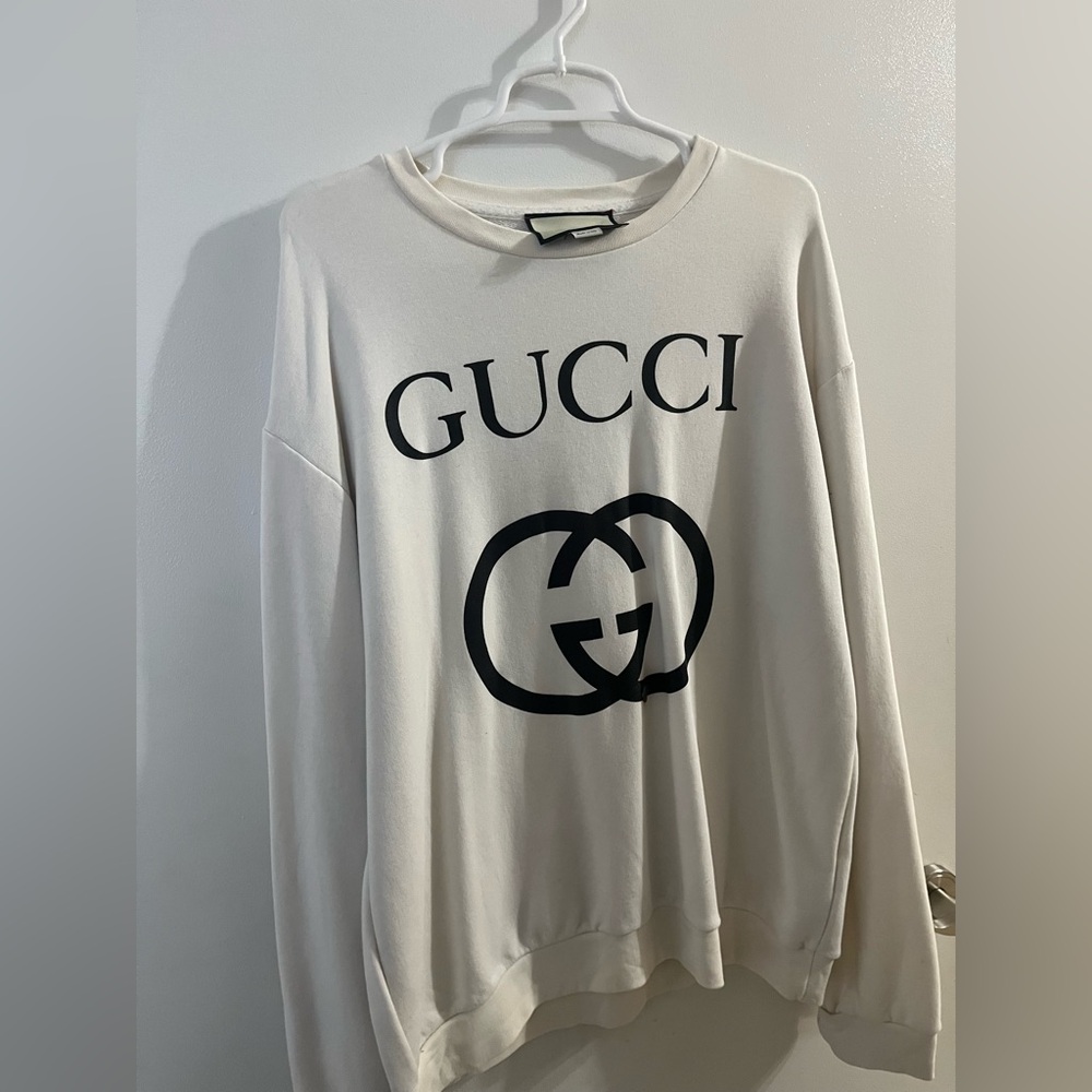 White Gucci sweater